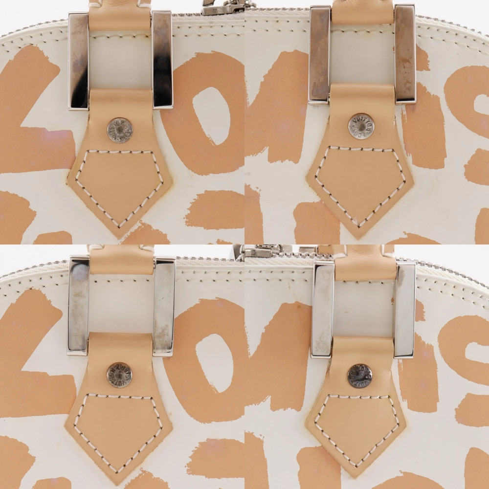 Louis Vuitton Alma PM handbag, Graffiti design, M92180, calfskin, 2001 model,... - Picture 12 of 16